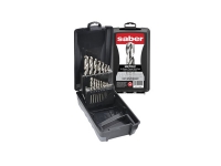 Saber 19 Piece HSS Bright Finish Drill Set in ABS Plastic Case