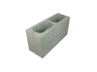 Concrete Grey Block Full Length Hollow