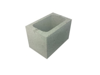 Concrete Grey Block Three Quarter Length Hollow
