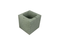 Concrete Grey Block Half Length Hollow