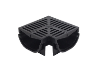 Everhard COMPACT Corner with Polymer Grate 80mm